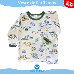 Conjunto Pijama Menino Bebê Manga Longa P ao 3 Anos Promoção (v3)