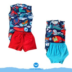 Conjunto Regata + Shorts Menino - P ao 3
