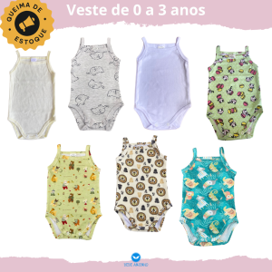 Body Regatinha Bebê Verao Estampado Menina – Tamanhos P ao 3 Promocao (v2)