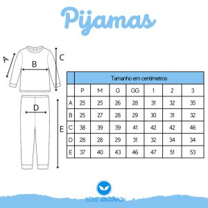 Conjunto Pijama Menino Bebê Manga Longa P ao 3 Anos Promoção (v2)