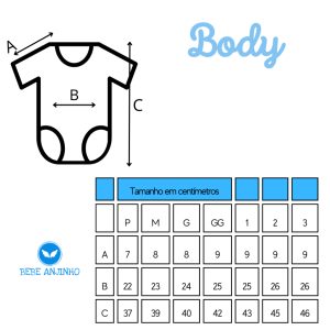Body Bebê Manga Curta Menino - RN ao 3