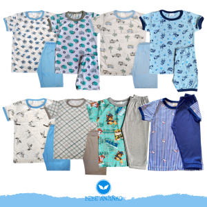 Conjunto Pijama Menino Verão – Manga Curta P ao 3 Anos Promoção (v1)
