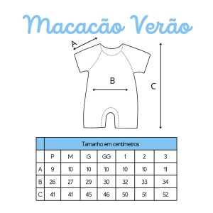 Kit com 3 ou Unitário – Macacão Bebê Menino Verão Curto • Leve e Fresquinho • P ao GG